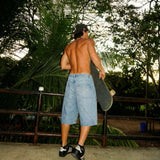 Italiano Jorts Stone Blue